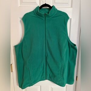 Lands' End Teal Fleece Vest